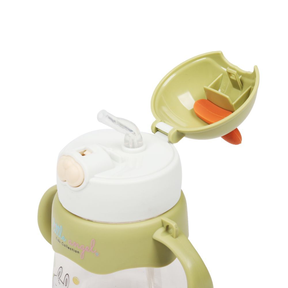 Little Angel - Kids Sippy Cup 250ml Rabbit Design - Green