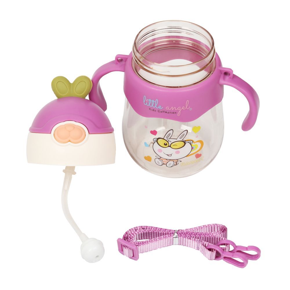 Little Angel - Kids Sippy Cup 250ml Rabbit Design - Purple