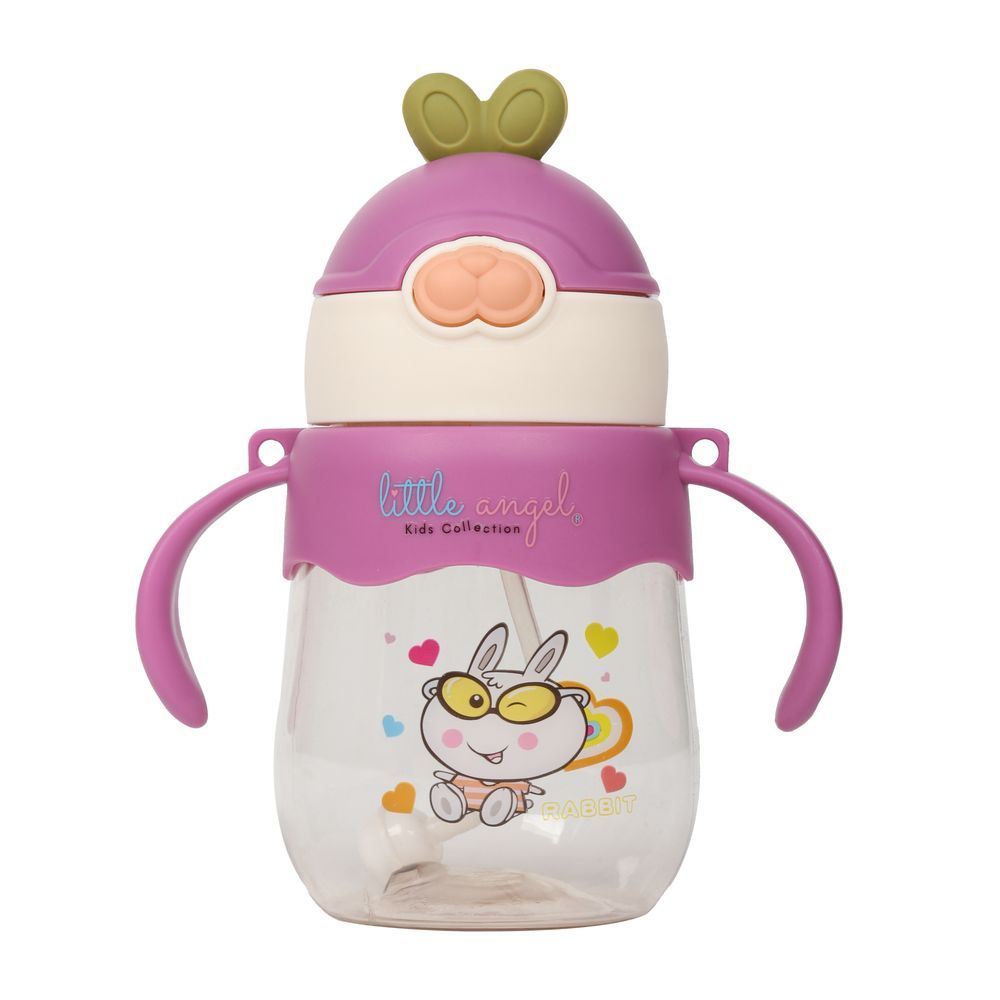 Little Angel - Kids Sippy Cup 250ml Rabbit Design - Purple