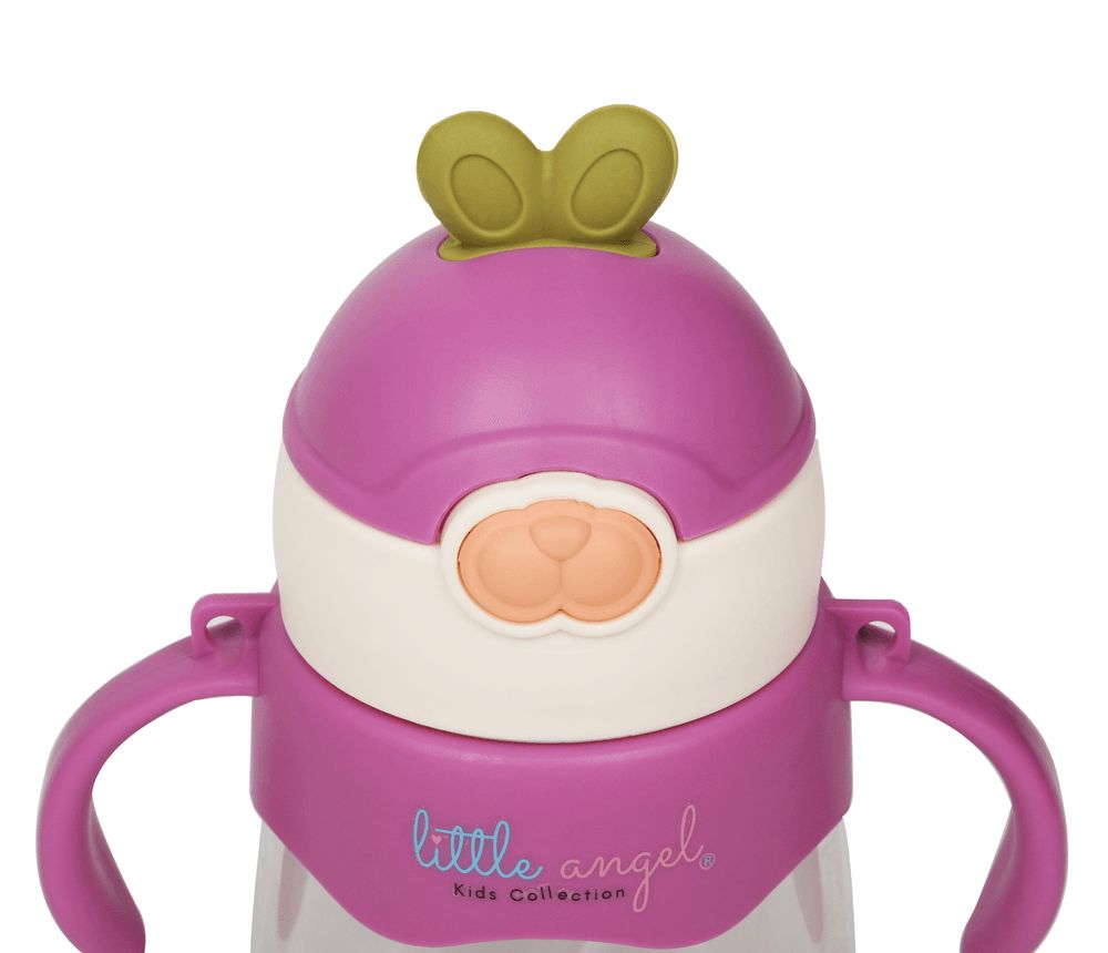 Little Angel - Kids Sippy Cup 250ml Rabbit Design - Purple