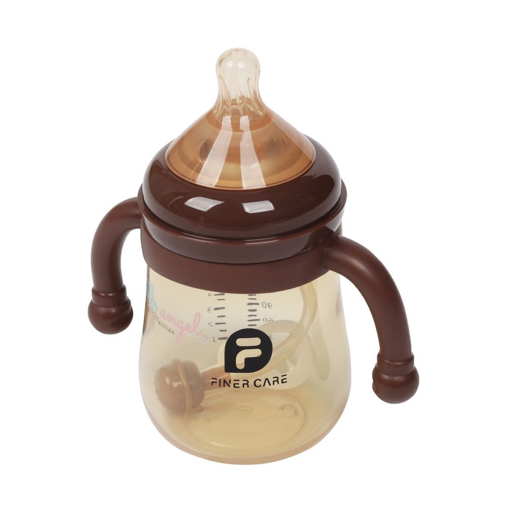 Little Angel - Baby Water Bottle With Straw 210ml - Brown