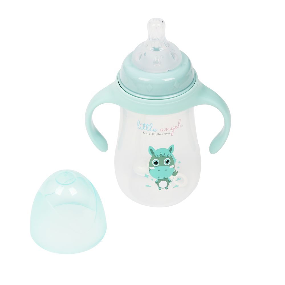 Little Angel - Baby Water Bottle With Straw 300ml - Green