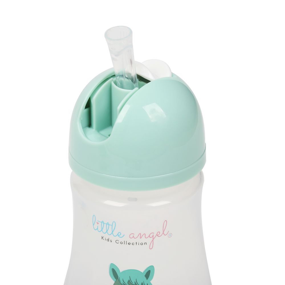 Little Angel - Baby Water Bottle With Straw 300ml - Green