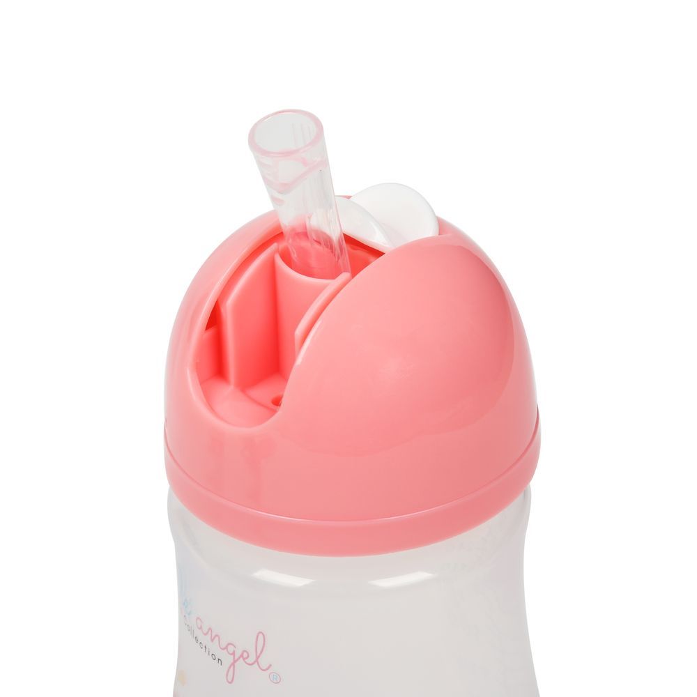 Little Angel - Baby Water Bottle With Straw 300ml - Pink