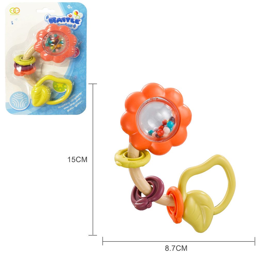 Goodway - Baby Rattle Teething Toy - Newborn Sensory Handheld Rattle