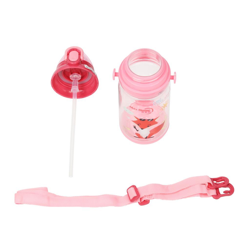 Little Angel - Kids Water Bottle With Straw 300ml - Red