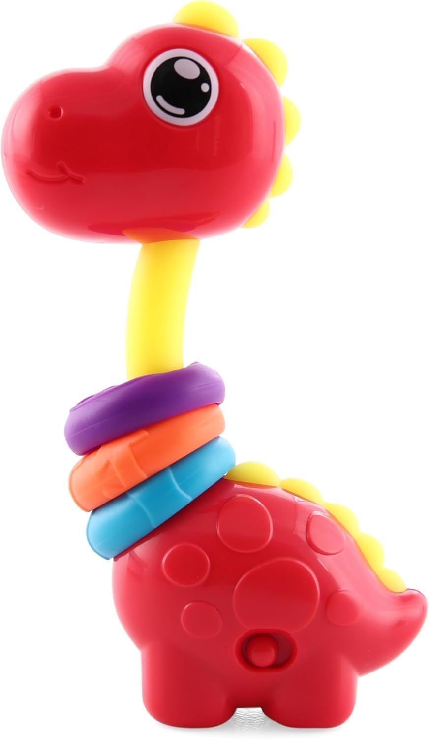 Little Angel - Baby Dinosaur Rattle Toy - Red