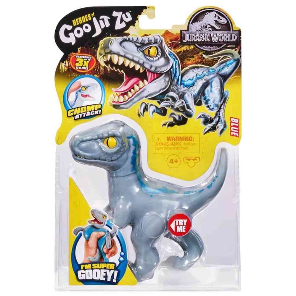 Heroes of Goo Jit Zu - S2 Jurassic World Stretch Heroes Figure - Blue