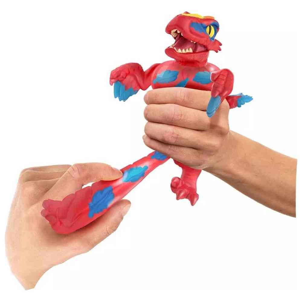 Heroes of Goo Jit Zu - S2 Jurassic World Pyroraptor Stretch Heroes Figure - Red