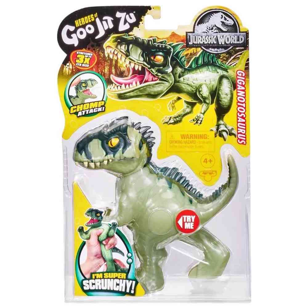 Heroes of Goo Jit Zu - S2 Jurassic World Giganotosaurus Stretch Heroes Figure - Green