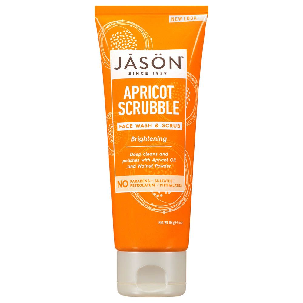 Jason - Apricot Scrubble Face Wash And Scrub - 113 gm