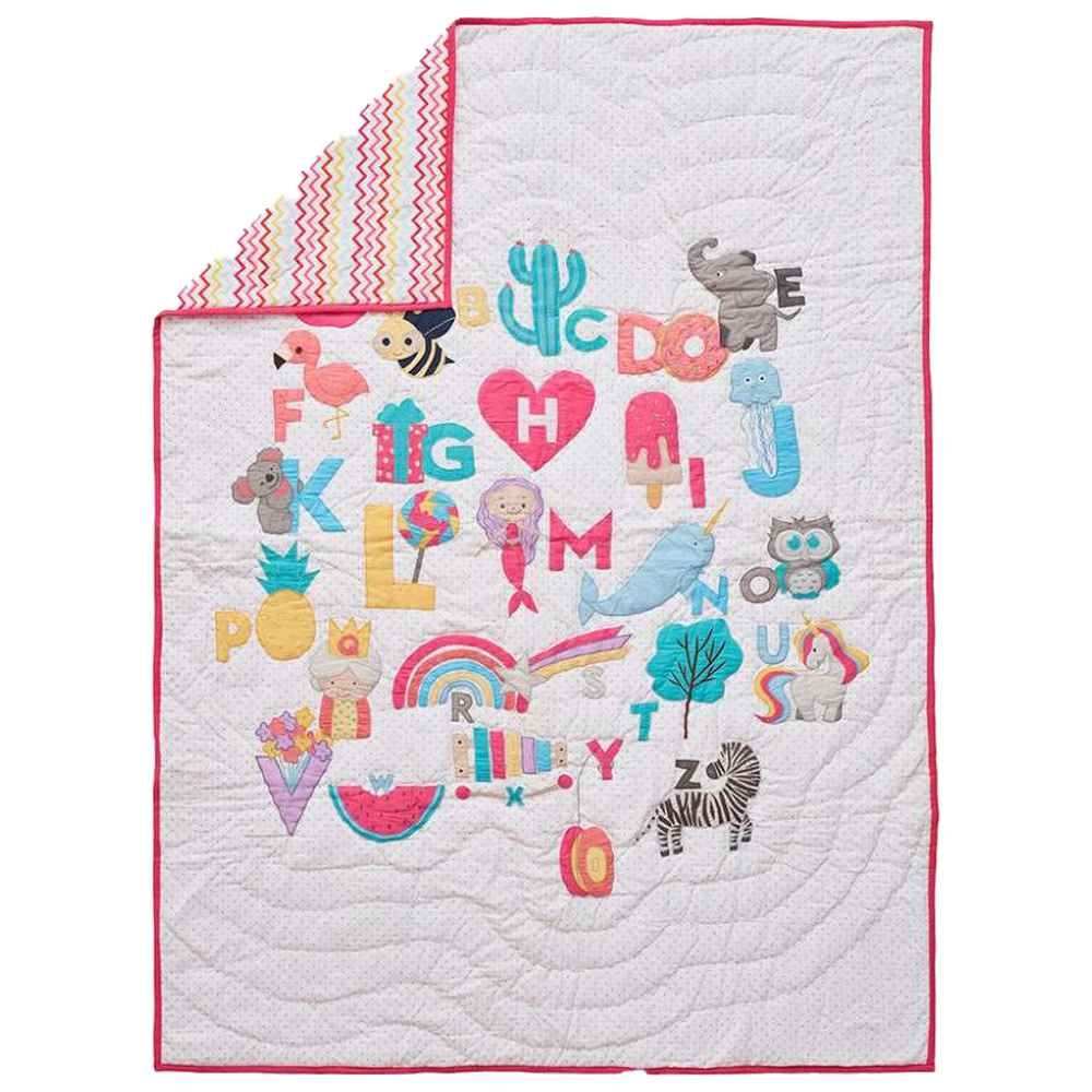 Little West Street - Alphabets Quilt - Pink