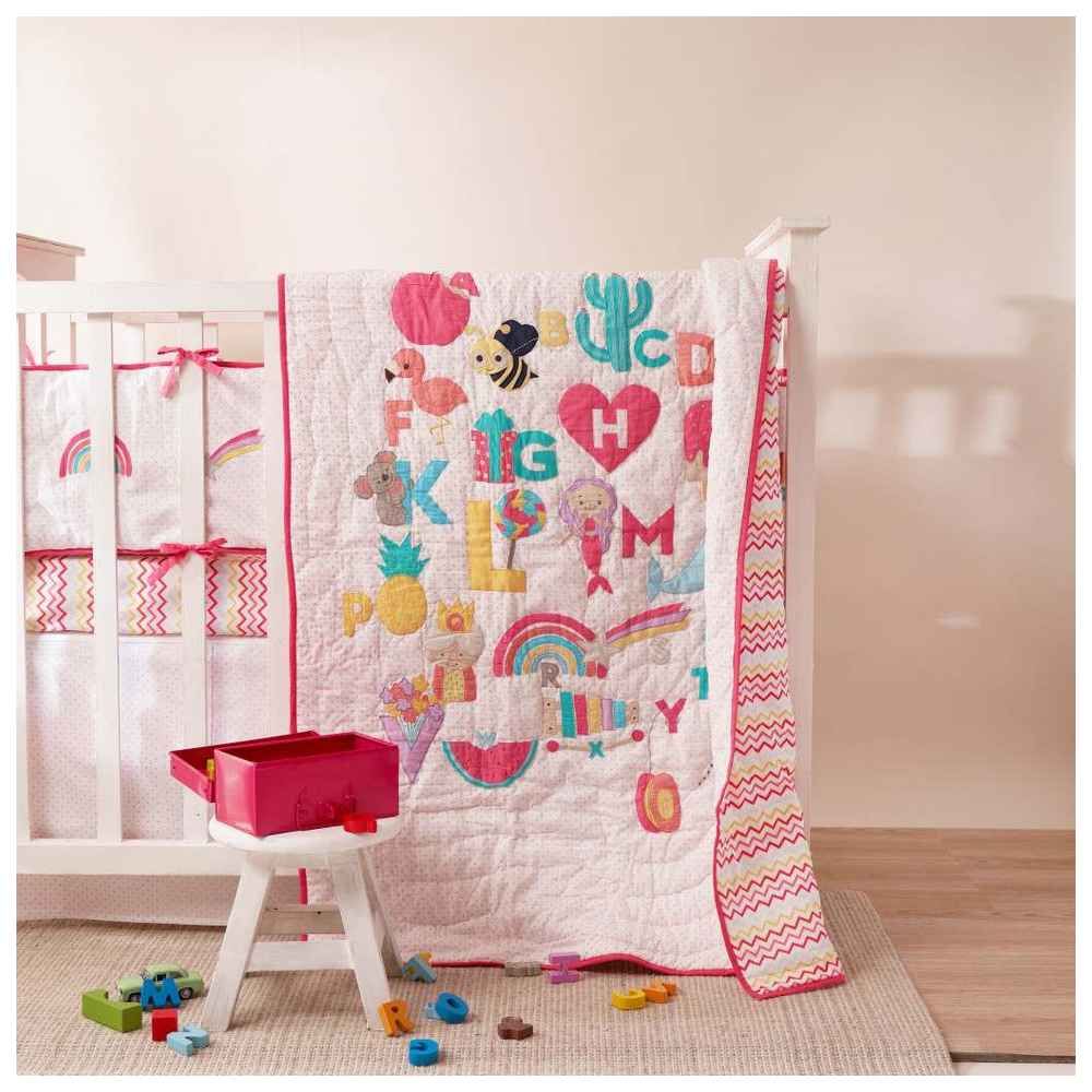 Little West Street - Alphabets Quilt - Pink