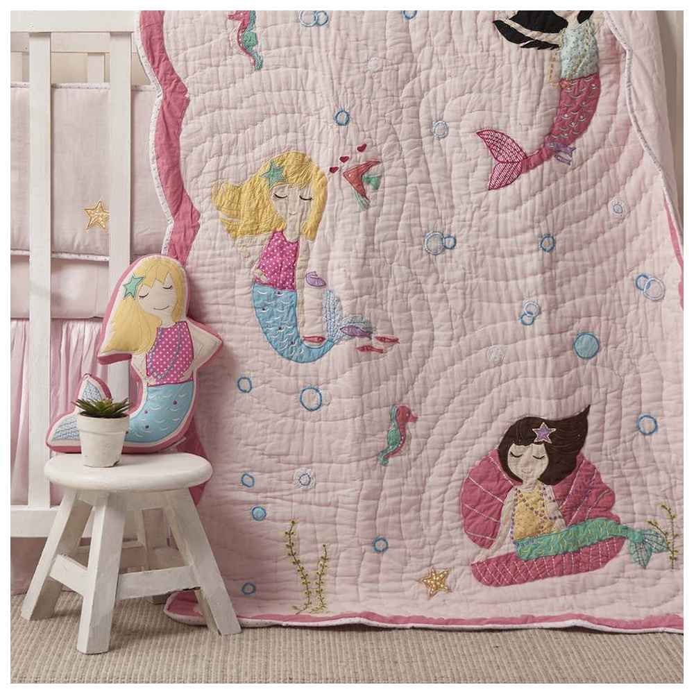 Little West Street - Mermaids Quilt - Pink