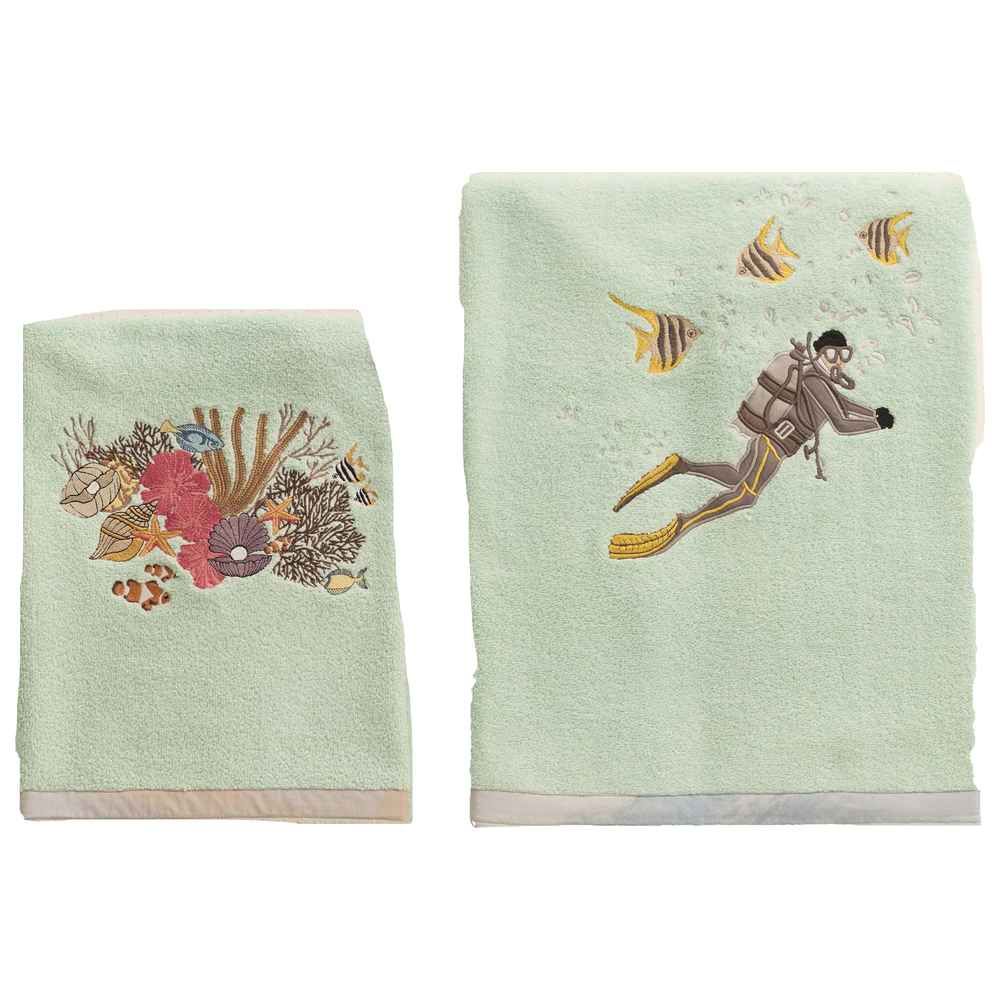 Little West Street - Ocean Life Towel Set - 2 Pcs