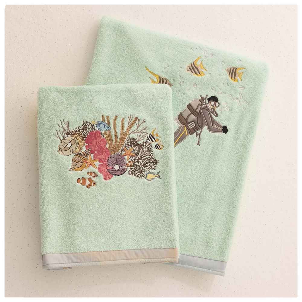 Little West Street - Ocean Life Towel Set - 2 Pcs