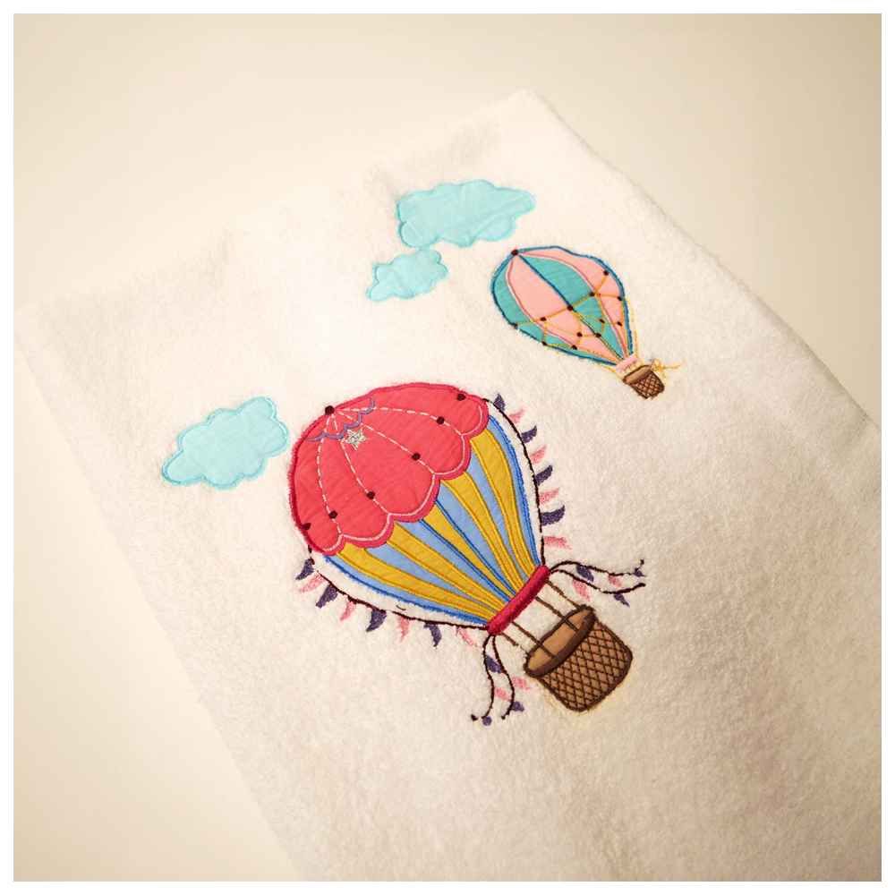 Little West Street - Hot Air Balloon Towel Set - 2 Pcs