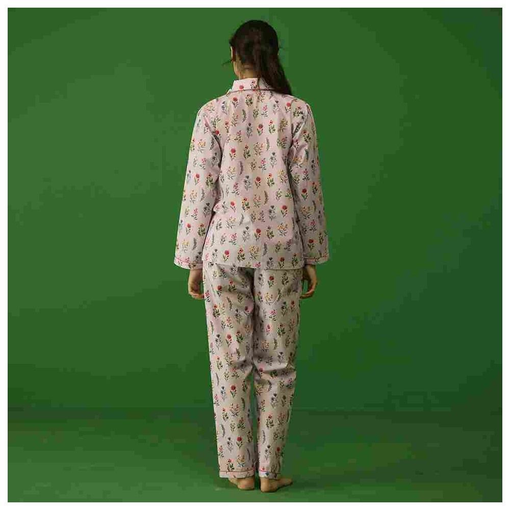 Little West Street - 2pc-Set - Women Florals Pyjama Set - Purple