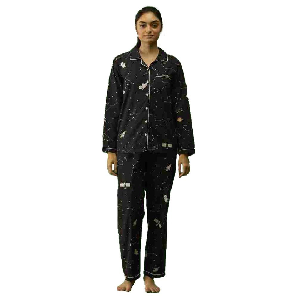 Little West Street - 2pc-Set - Women Universe Pyjama Set - Black