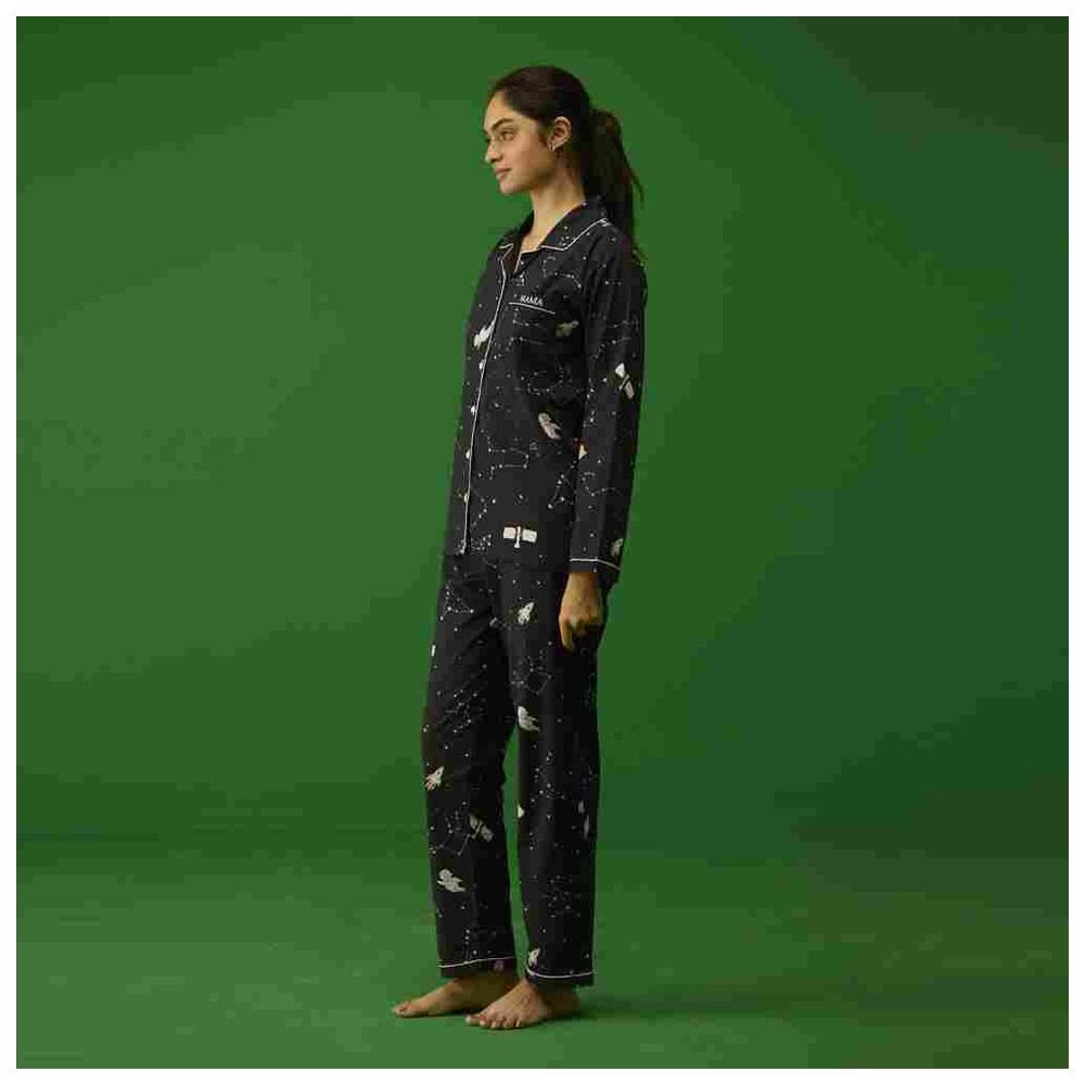 Little West Street - 2pc-Set - Women Universe Pyjama Set - Black