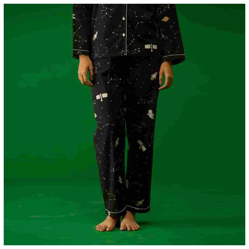 Little West Street - 2pc-Set - Women Universe Pyjama Set - Black