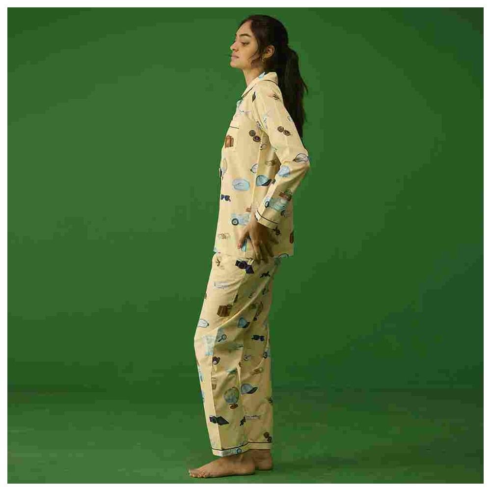 Little West Street - 2pc-Set - Women Travel Pyjama Set - Beige