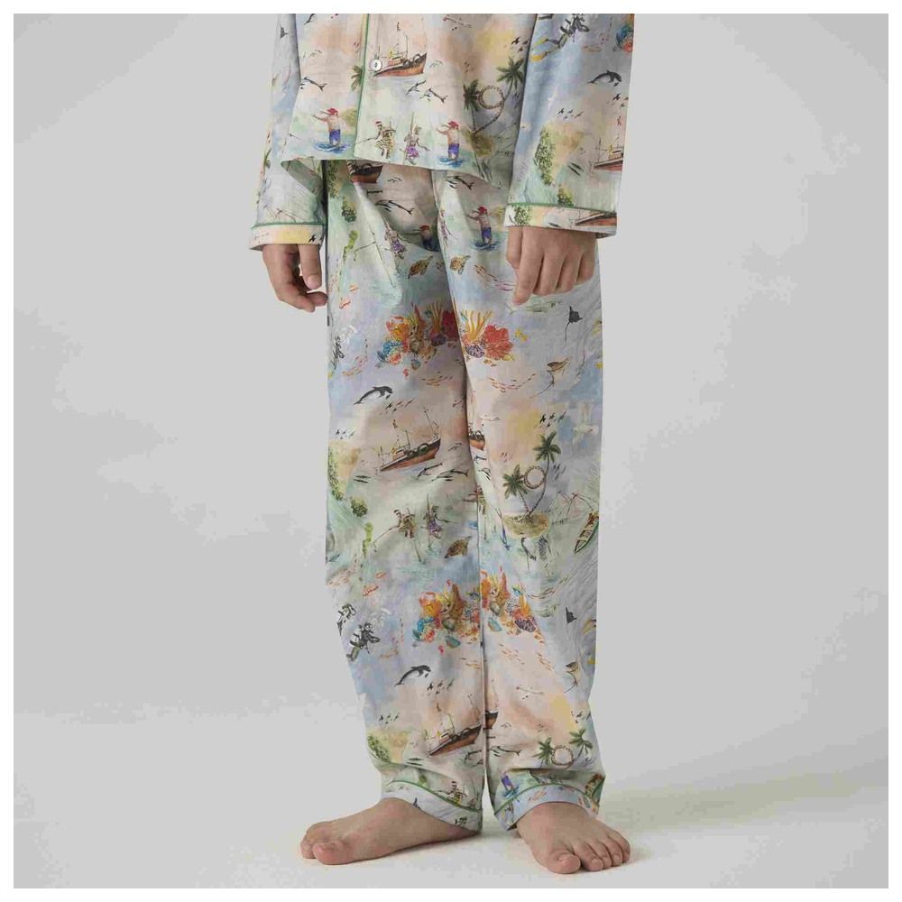 Little West Street - 2pc-Set - Ocean Cotton Pyjama Set