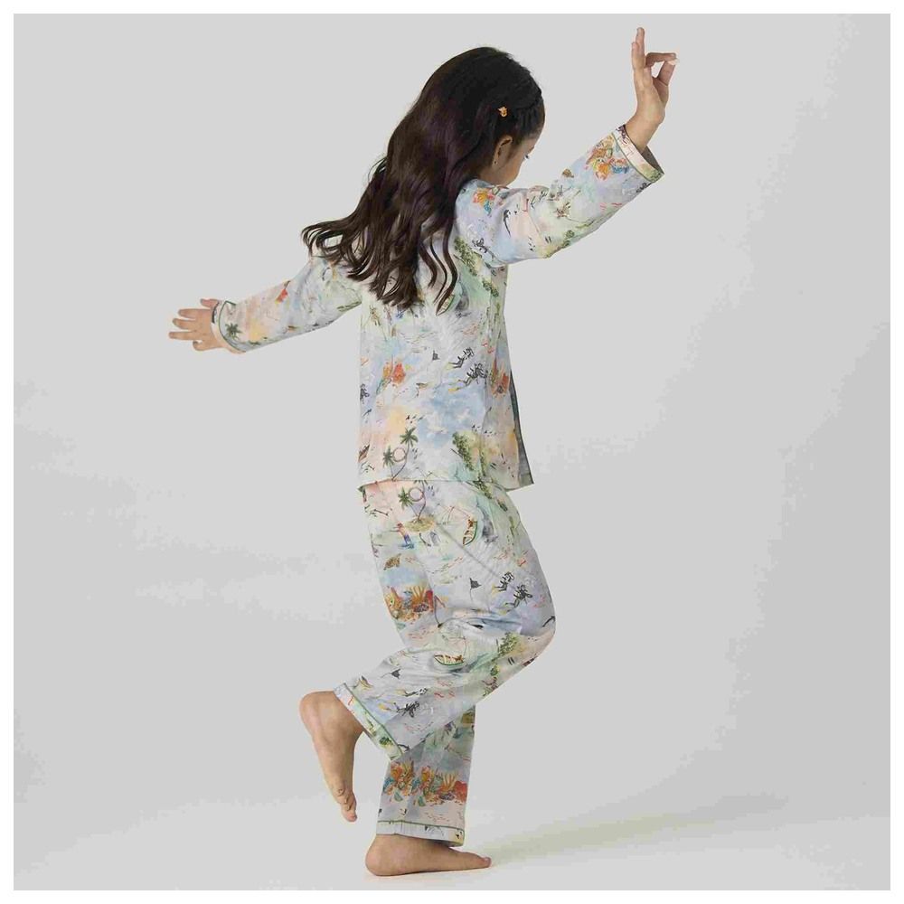 Little West Street - 2pc-Set - Ocean Cotton Pyjama Set