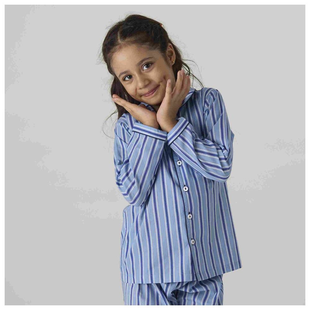 Little West Street - 2pc-Set - Nautical Striped Pyjama Set - Blue