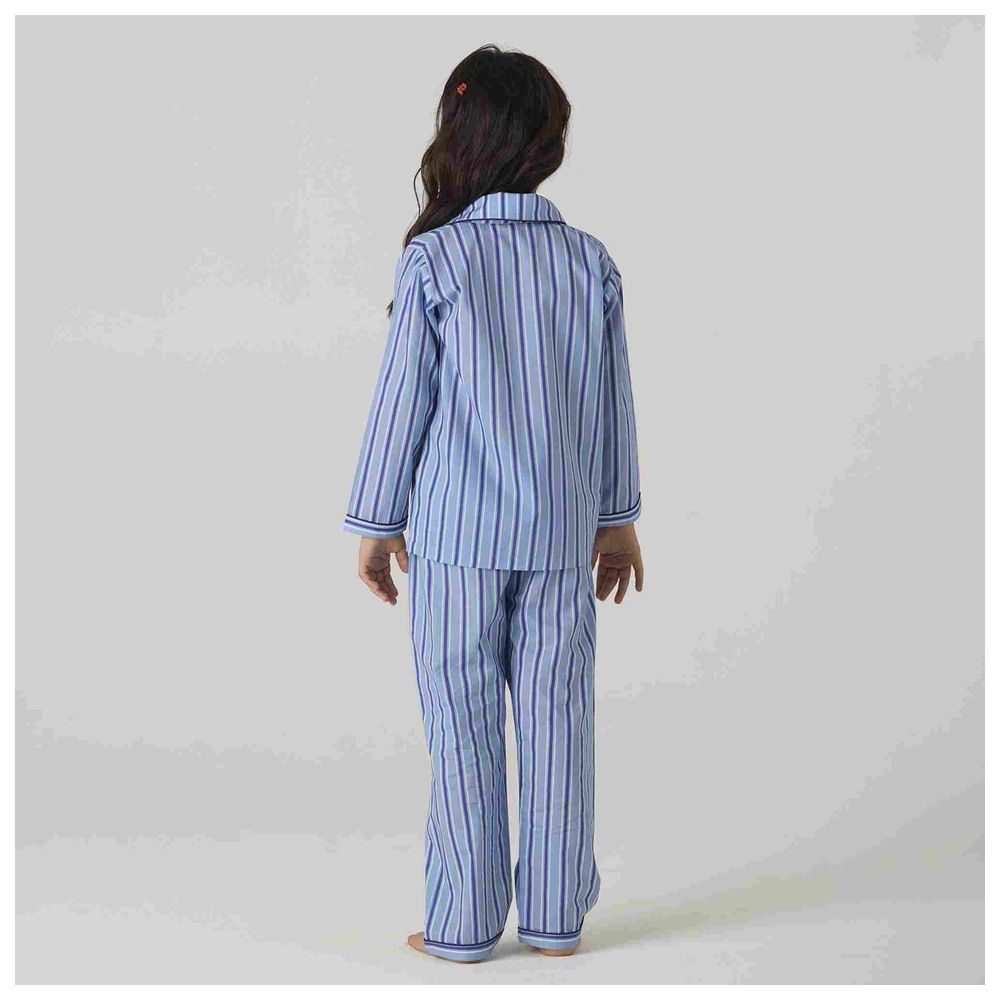 Little West Street - 2pc-Set - Nautical Striped Pyjama Set - Blue