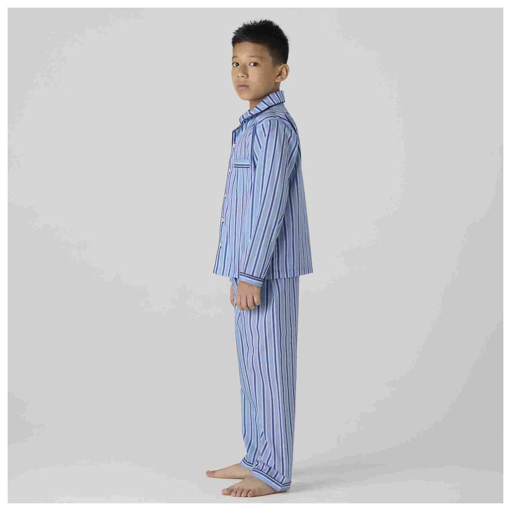 Little West Street - 2pc-Set - Nautical Striped Pyjama Set - Blue