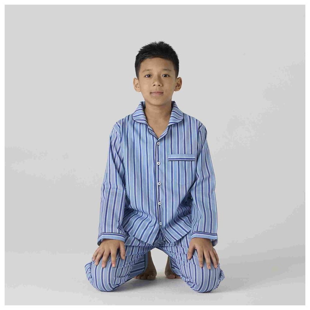 Little West Street - 2pc-Set - Nautical Striped Pyjama Set - Blue