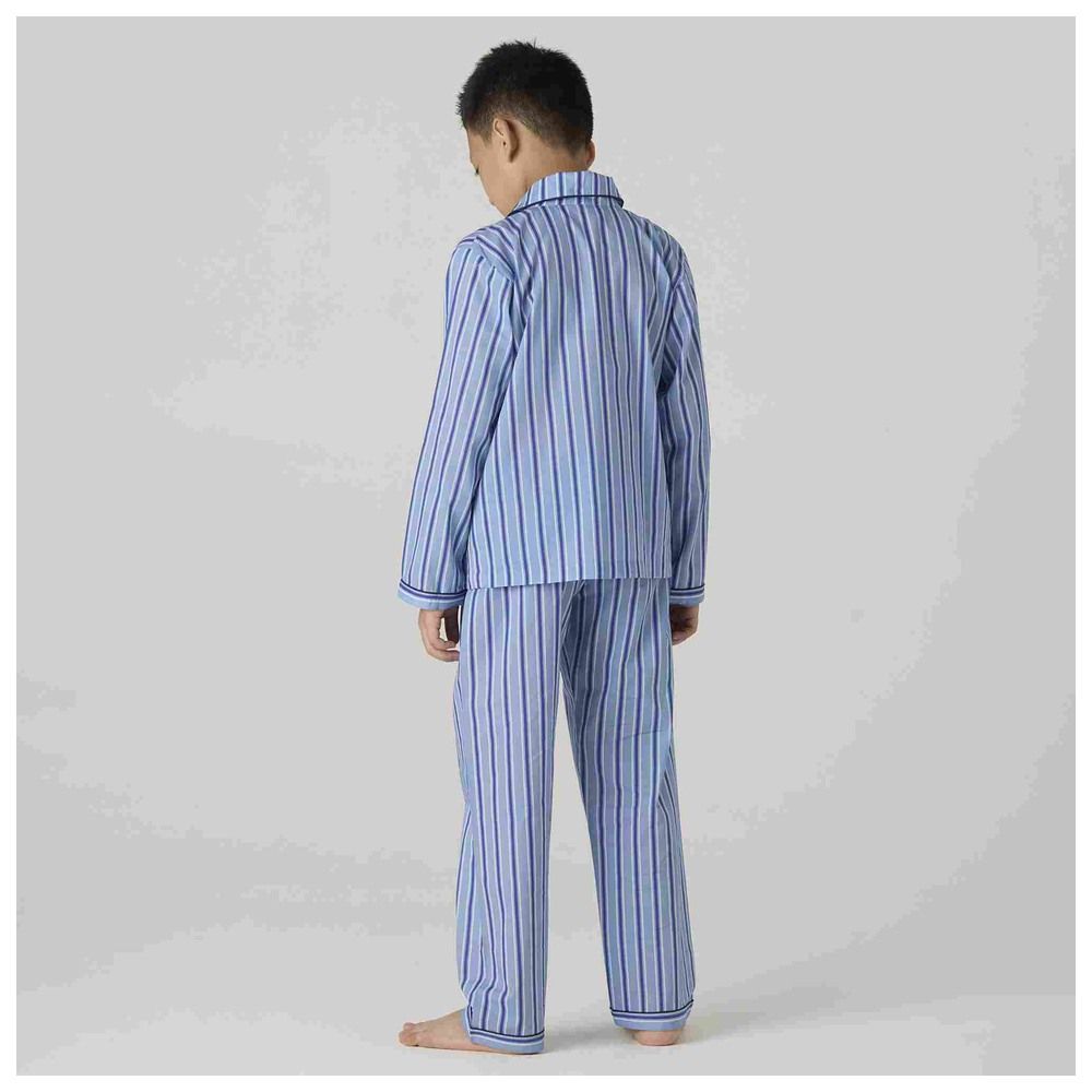 Little West Street - 2pc-Set - Nautical Striped Pyjama Set - Blue