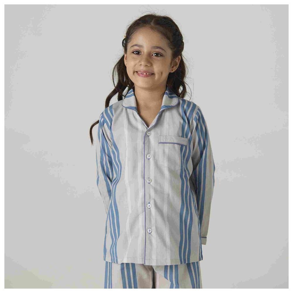 Little West Street - 2pc-Set - Coastal Striped Cotton Pyjama Set