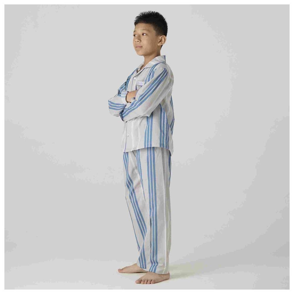 Little West Street - 2pc-Set - Coastal Striped Cotton Pyjama Set