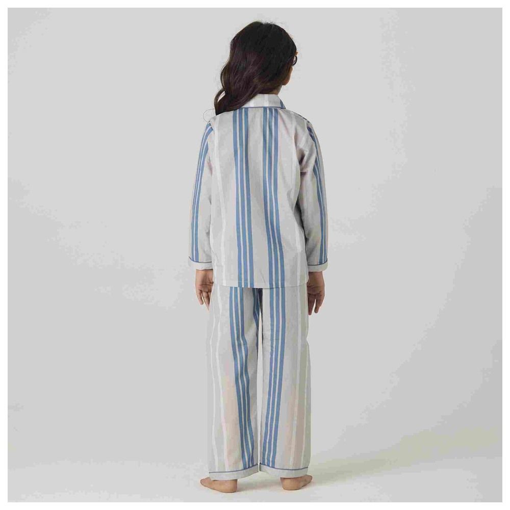 Little West Street - 2pc-Set - Coastal Striped Cotton Pyjama Set