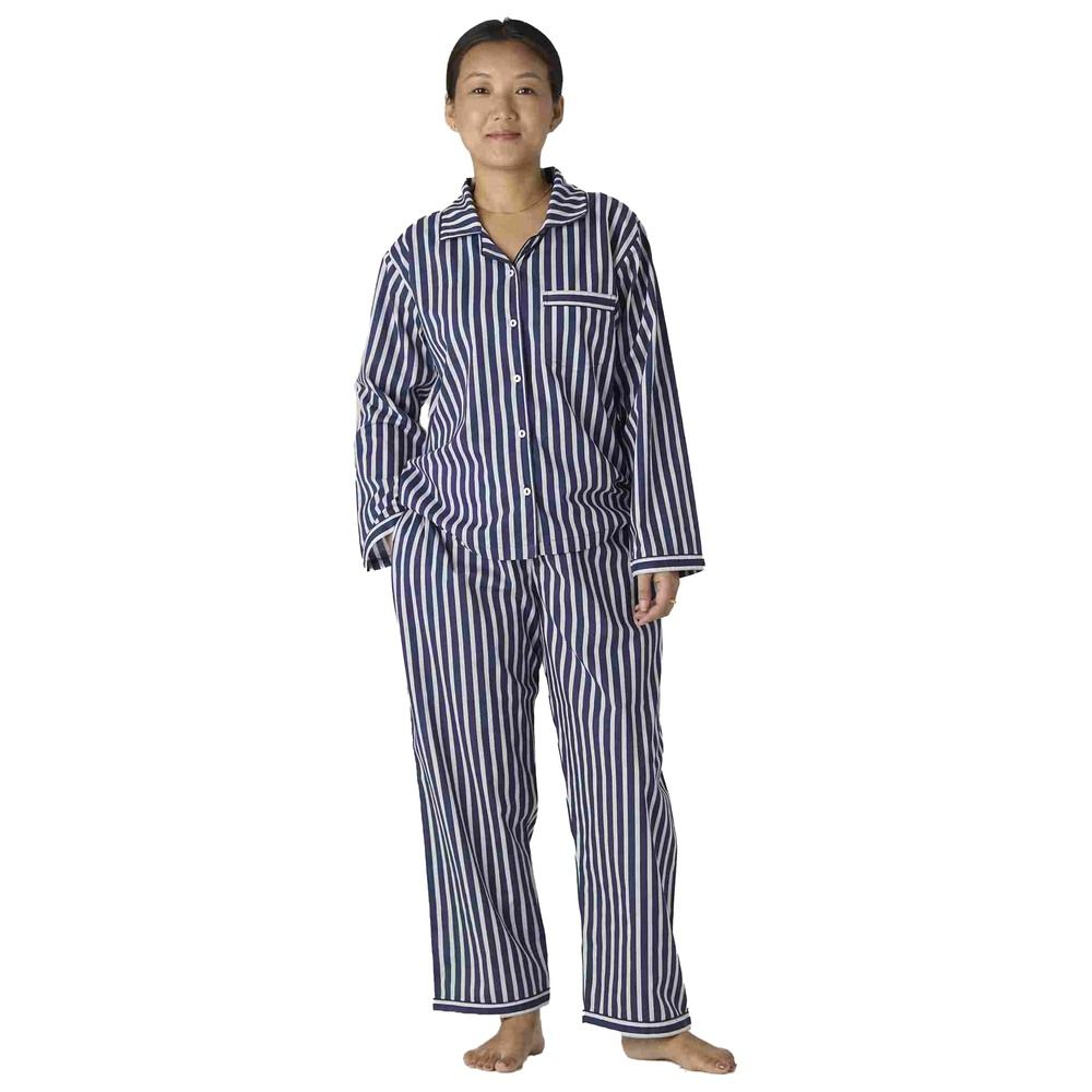 Little West Street - 2pc-Set - Women Bold Striped Pyjama Set - Navy