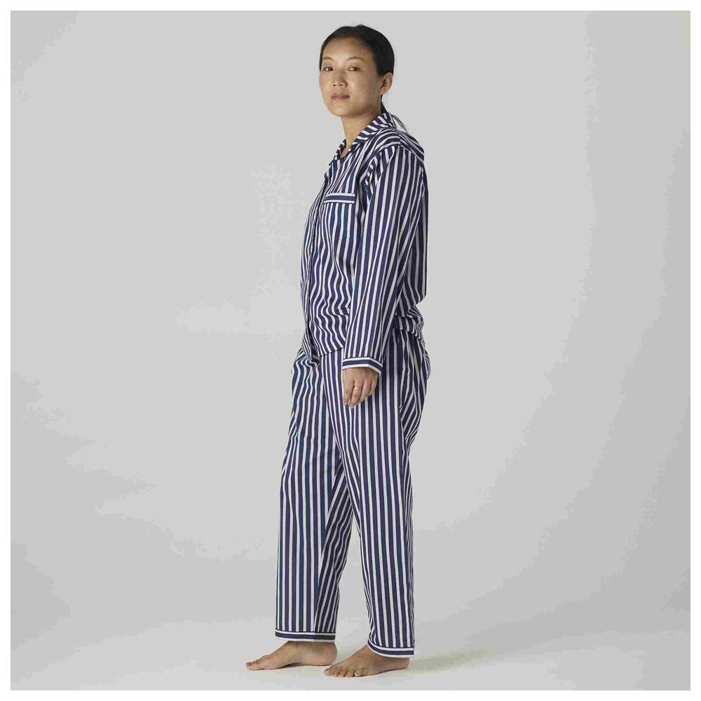 Little West Street - 2pc-Set - Women Bold Striped Pyjama Set - Navy