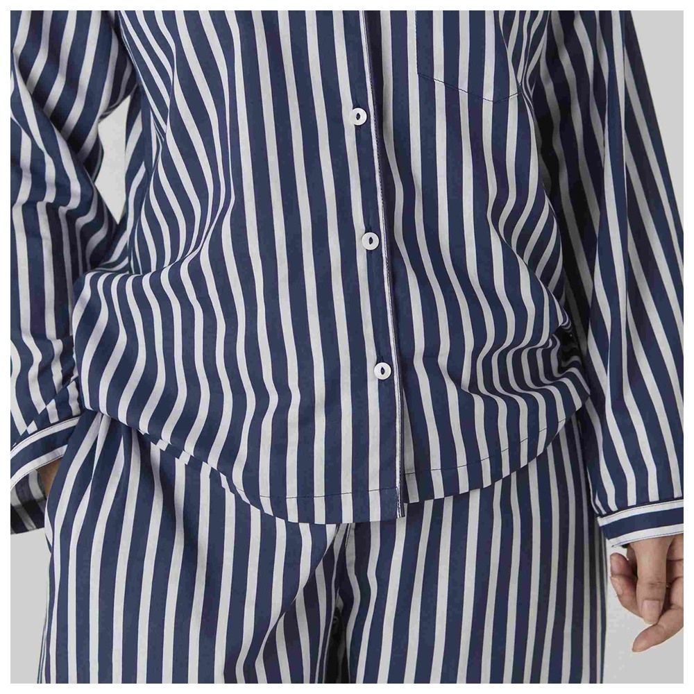 Little West Street - 2pc-Set - Women Bold Striped Pyjama Set - Navy