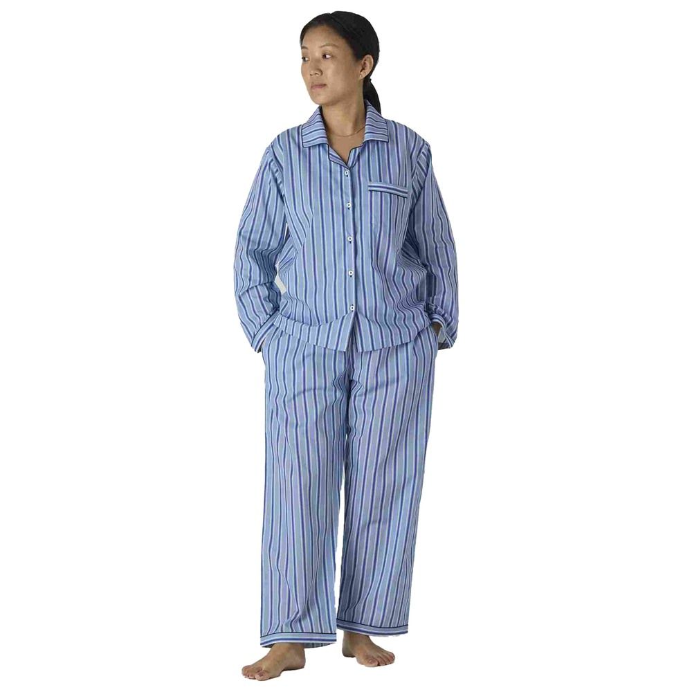 Little West Street - 2pc-Set - Women Nautical Striped Pyjama Set - Blue