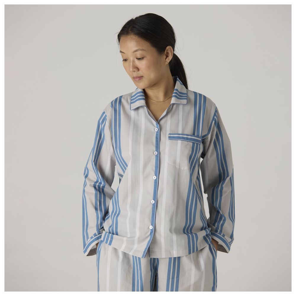 Little West Street - 2pc-Set - Women Coastal Striped Pyjama Set