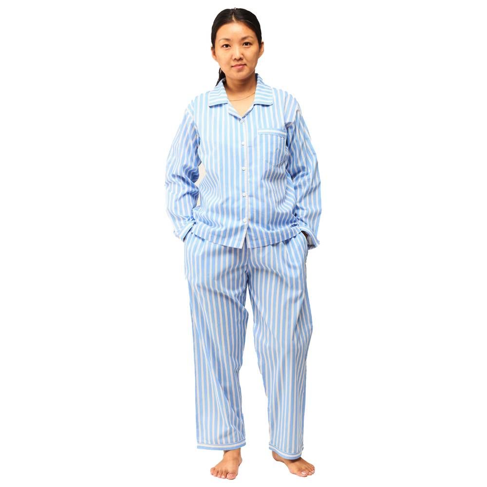 Little West Street - 2pc-Set - Women Azure Striped Pyjama Set