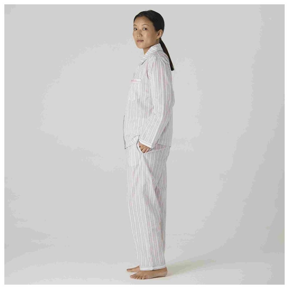 Little West Street - 2pc-Set - Women Serene Striped Pyjama Set - White