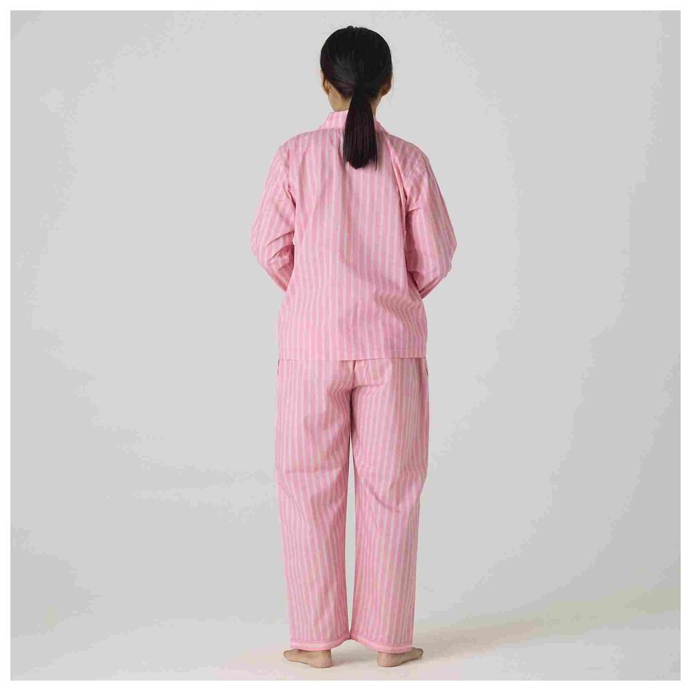 Little West Street - 2pc-Set - Women Candy Striped Pyjama Set - Pink