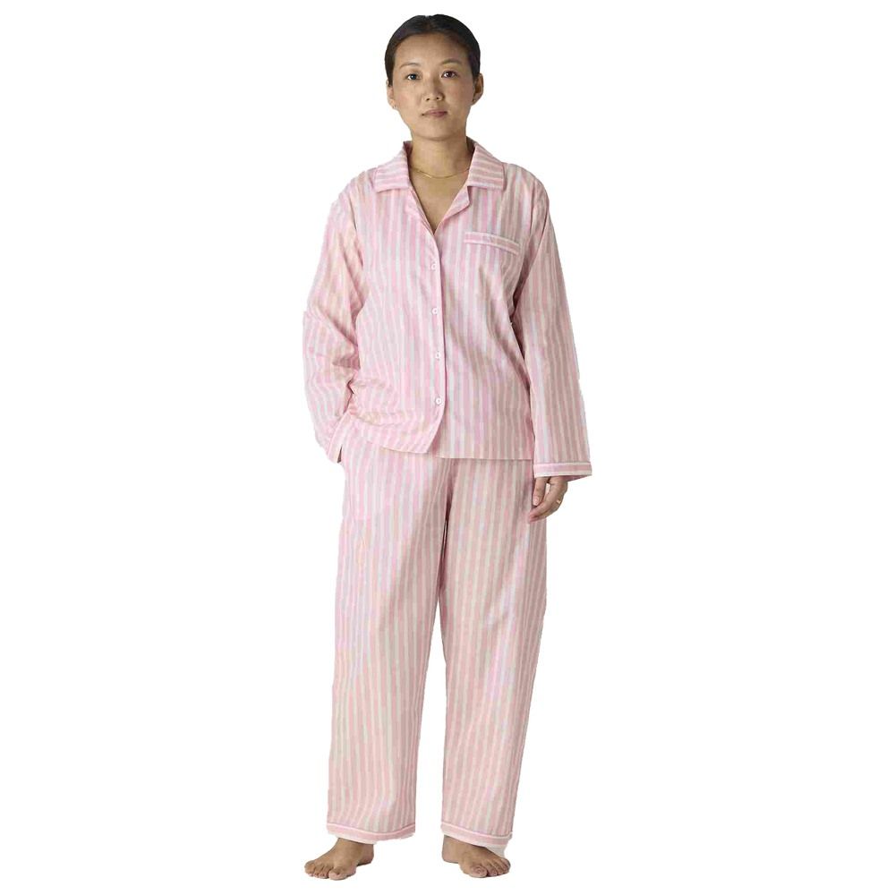 Little West Street - 2pc-Set - Women Blush Striped Pyjama Set - Pink