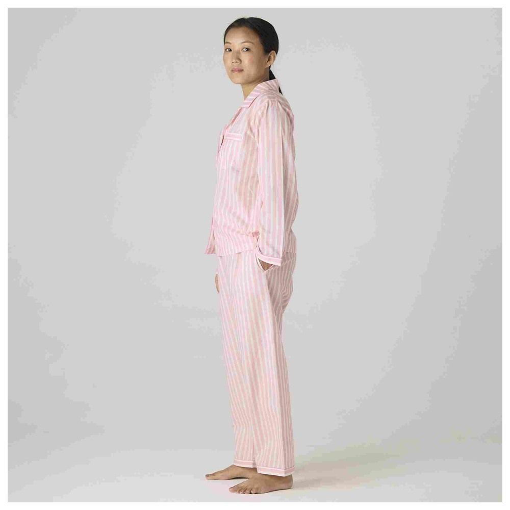 Little West Street - 2pc-Set - Women Blush Striped Pyjama Set - Pink