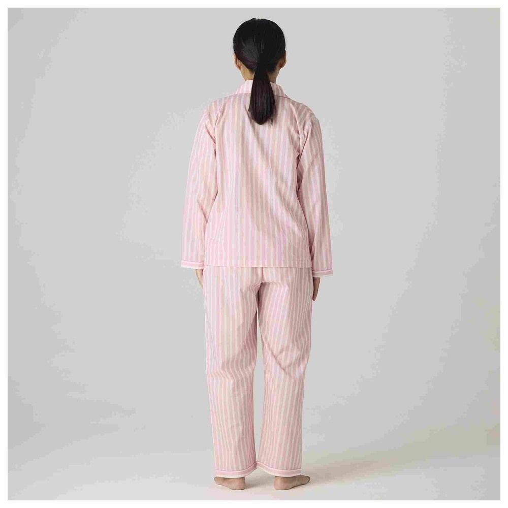 Little West Street - 2pc-Set - Women Blush Striped Pyjama Set - Pink