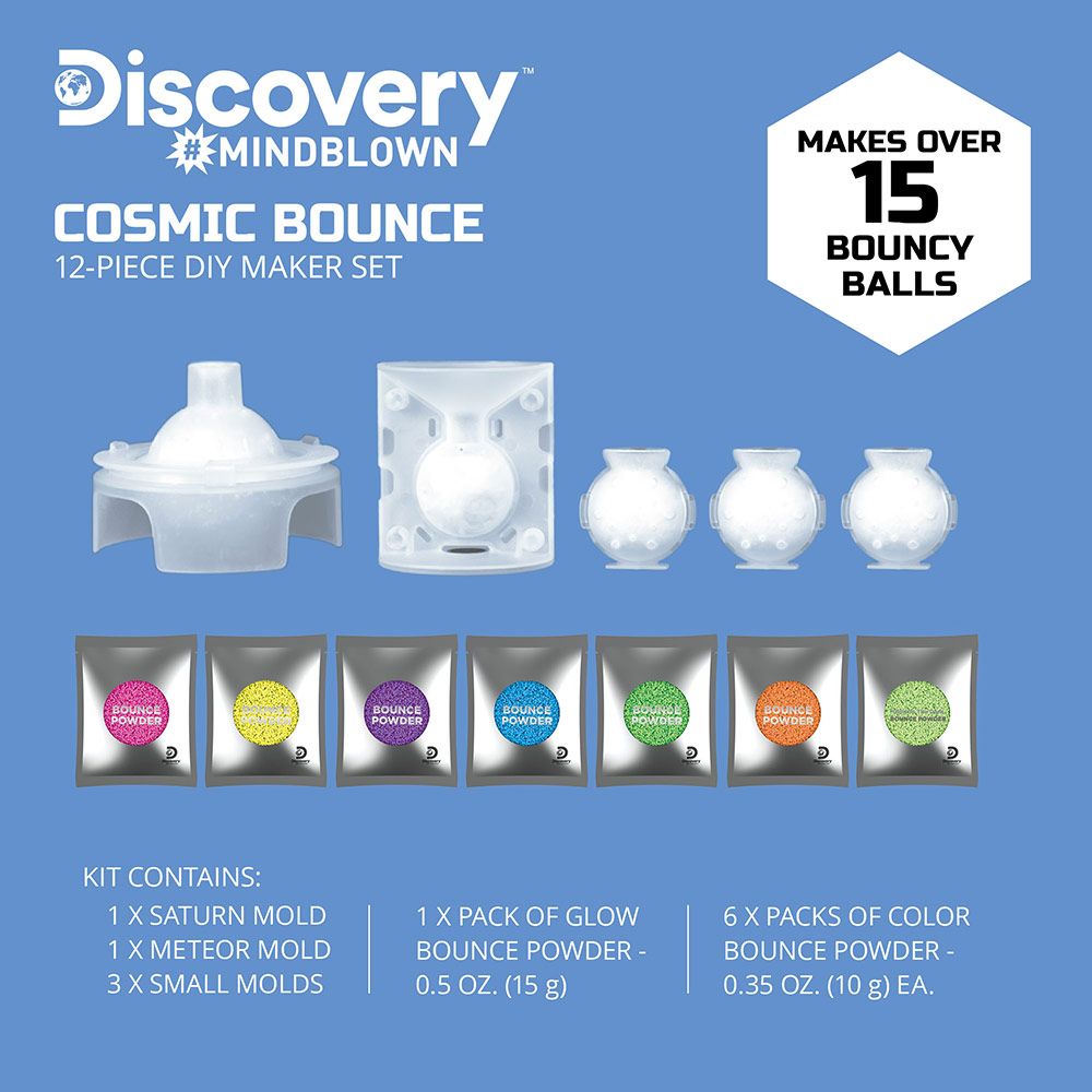 Discovery Mindblown - DIY Cosmic Bounce Glow in the Dark - 12pc Set