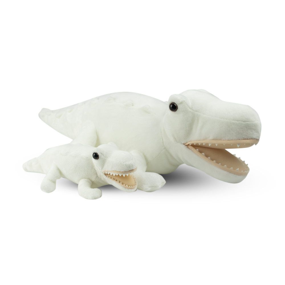 Mad Toys - Crocodile - Cuddly Soft Plush Stuffed Toy - White