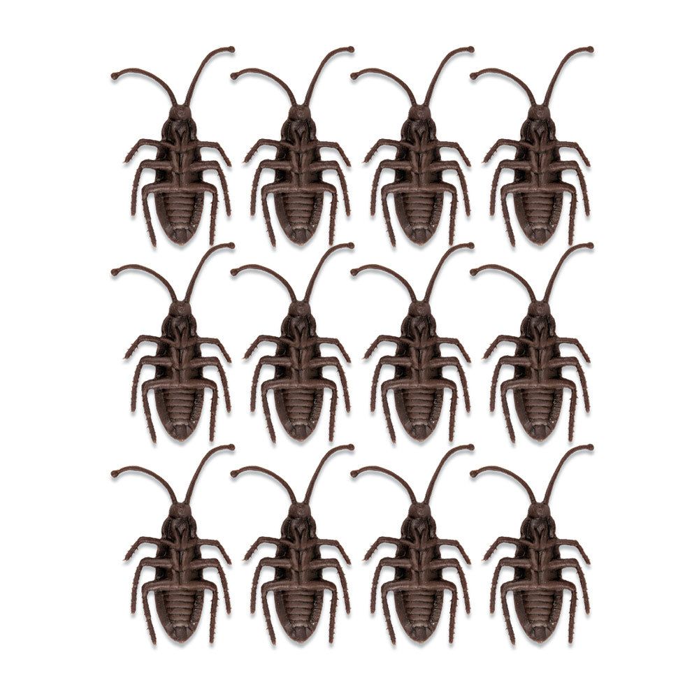 Mad Toys - Halloween Decoration - Spooky Fake Cockroaches - 12pcs